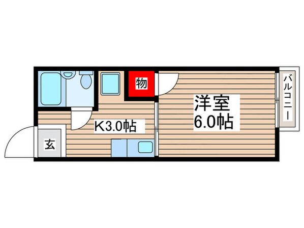 シティハイムロ－レルの物件間取画像